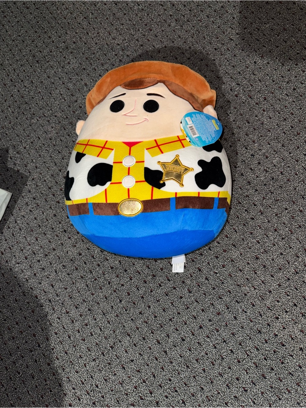 Squishmallows Sheriff Plush - Blue, Yellow & Brown
